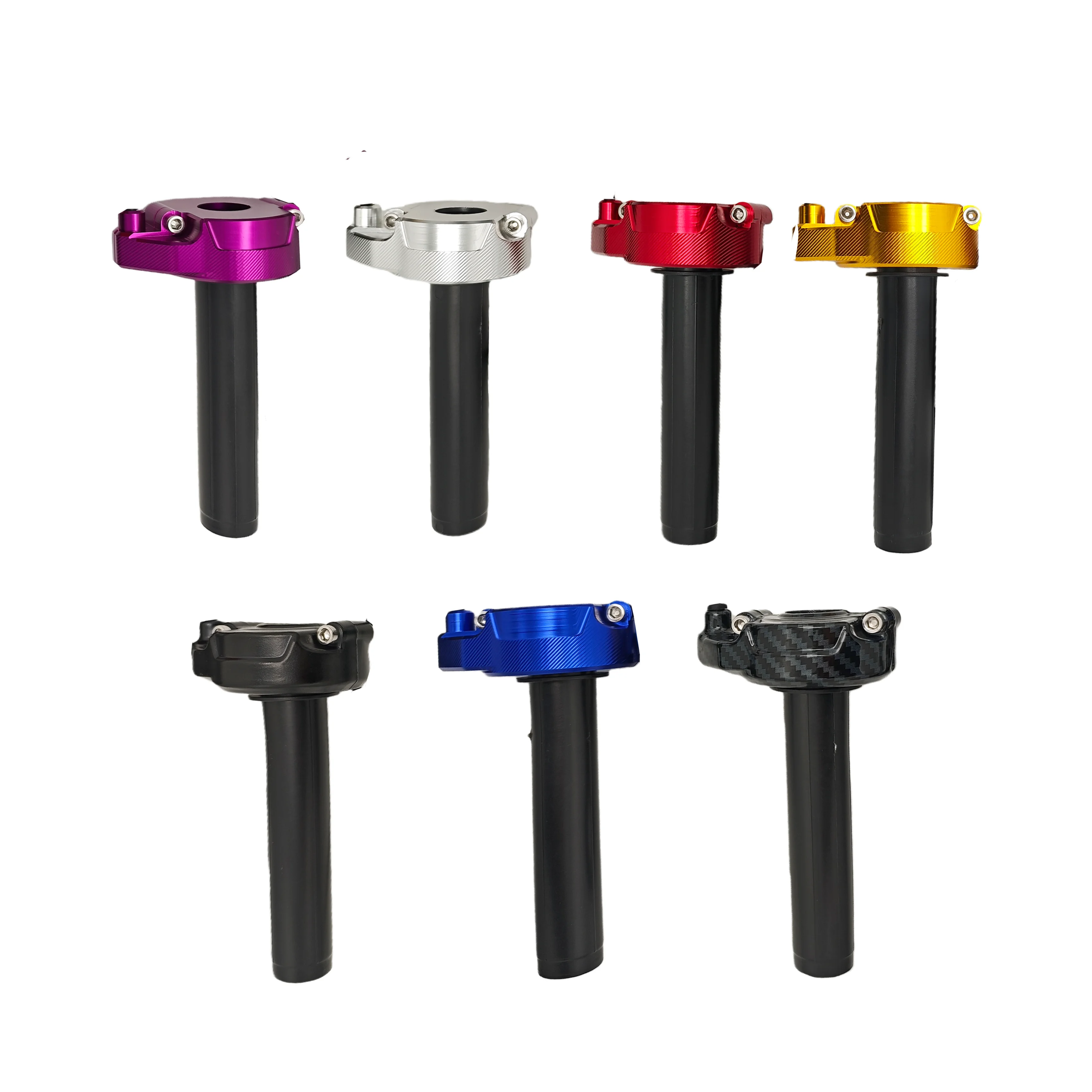 AliExpress NONE Colorful CNC Ebike Surron Style Full Twist Throttle with Hand Grips SM 3pin Plug 36V 48V 52V 60V 72V Electric Bicycle