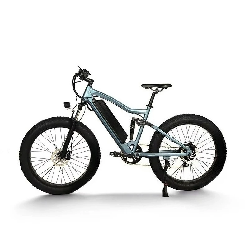 BR 48V 10.5AH Brushless Electric Mountain Bike Lithium Full Suspension Aluminum Alloy Frame 7-Speed Dual Disc Brake Waterproof