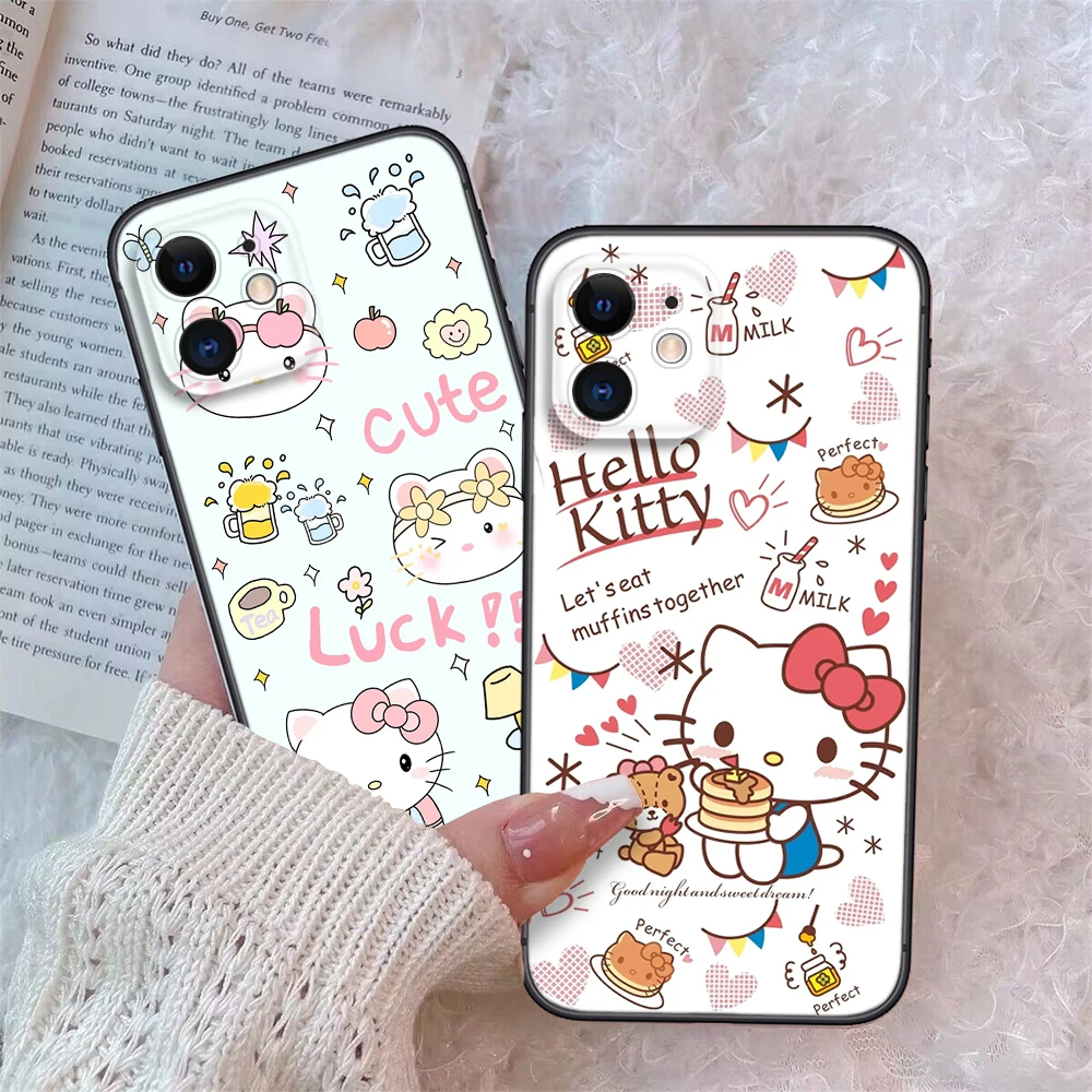 cartoon hello kitty Soft Case for Xiaomi Mi A1 A2 A3 9T Pro Poco F1 F2 F3 GT M2 M3 M4 M5 C40 X2 X3 NFC X4 pro