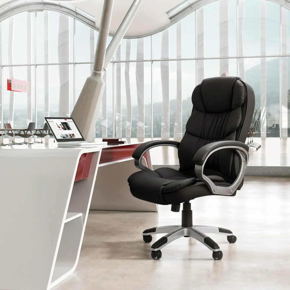 Office Chair PU Leather High Back Executive Chair Ergonomic 