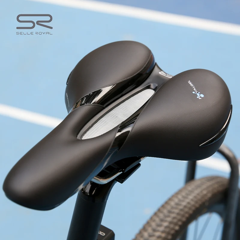 SELLE ROYAL Silica GEL Bicycle Saddle Rail Hollow Breathable Shock Absorbin Comfortable Men Women MTB Road Bike Seat Cushion