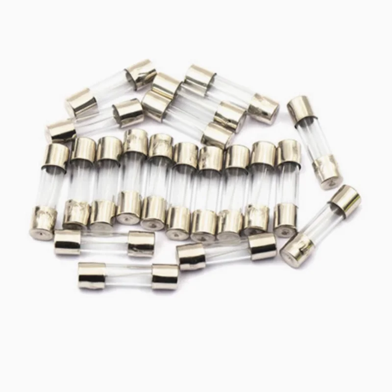 100PCS Glass fuse 5x20mm 6x30mm 0.1A 0.2A 0.25A 0.3A 0.5A 1A 1.5A 2A 3A 3.15A 3A 4A 5A 6A 6.3A 8A 10A 250V Insurance tube
