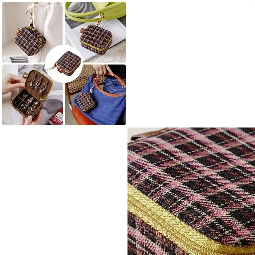 

Versatile Use Jewelry Storage Case with Elegant Designs Accessory Portable for Home and Travel Jewelry Management