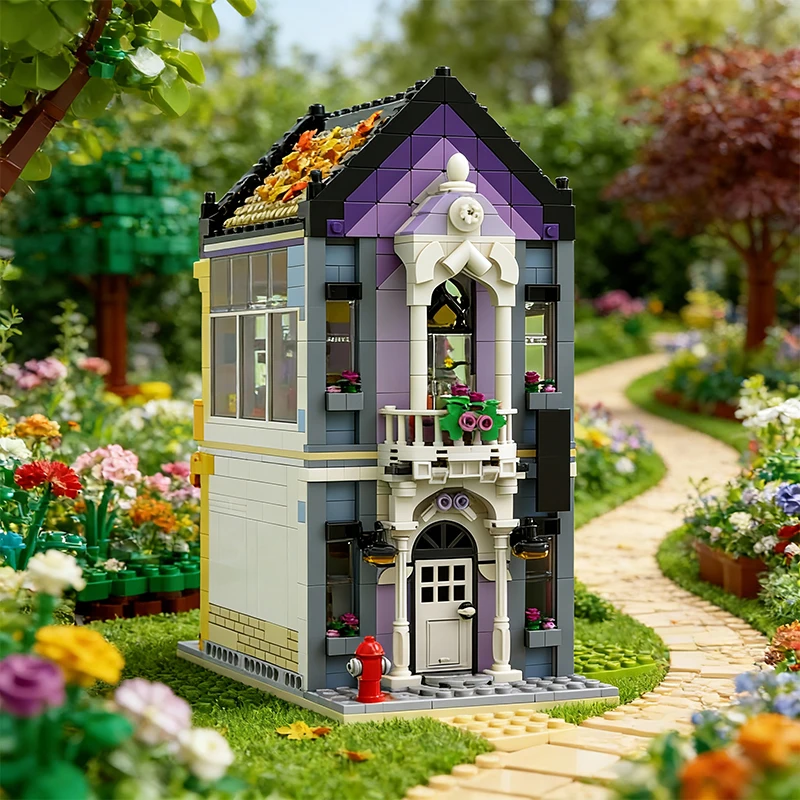 1639 Uds. Tienda de muebles clásicos de ingeniería urbana-diseño alternativo de conjunto 41732 MOC personalizar Modular DIY Festival juguete para regalo