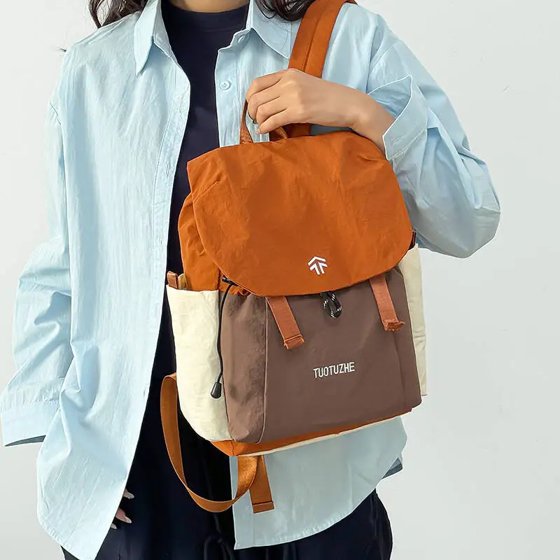New With Multiple Compartments Shoulder Bag Oxford Waterproof Laptop Backpack Large Capacity Women Backpack Lightweight School