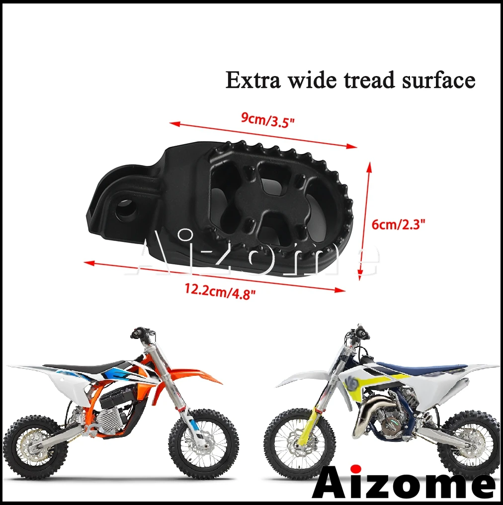 1 Pair Motocross Foot Rest FootPegs For EXC 200 300 350 380 400 450 500 525 530 FREERIDE 250R 300 1290 SUPER ADVERNTURE R /T/S - view 2