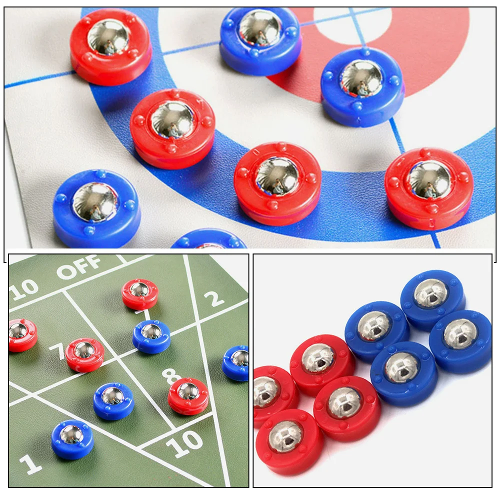 

8Pcs Shuffleboard Rolling Beads Durable Steel Plastic Smooth Glide Table Soccer Game Parts Funny Rolling Beads