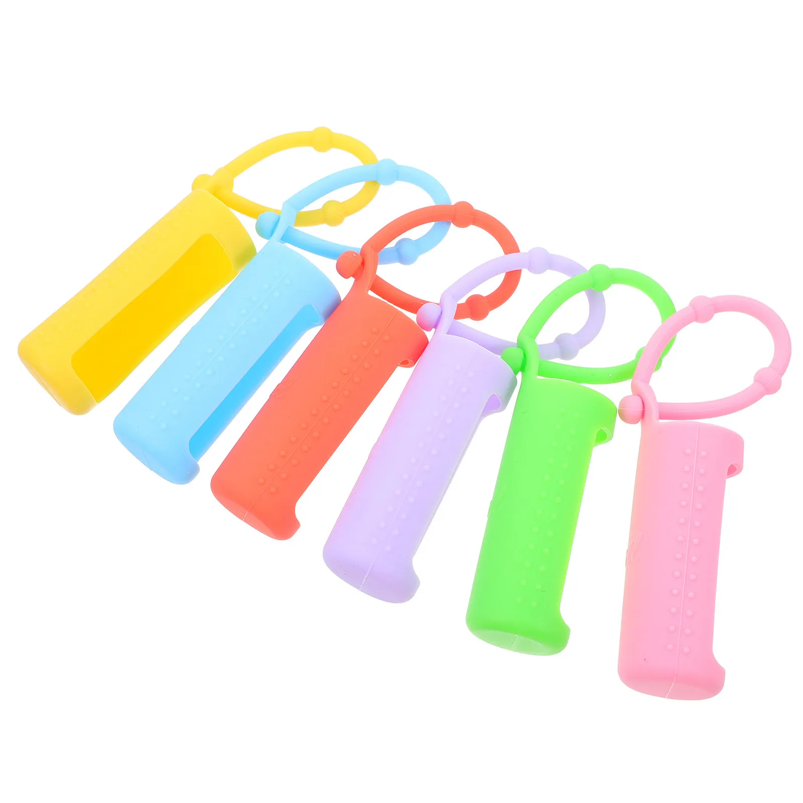 6Pcs Roller Bottle Cover Silicone Essential Oil Carrying Case Protective Sleeve Set for 10Ml Rollers Anti Slip Bendable Strap view 2