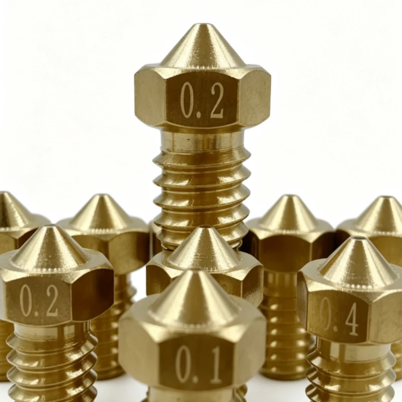 5pcs High Flow 3d Printer Nozzle E3d V6 Hotend Triple-Hole Nozzle 1.75/3.0mm Compatible Cht Style Upgrade For Fdm Printer