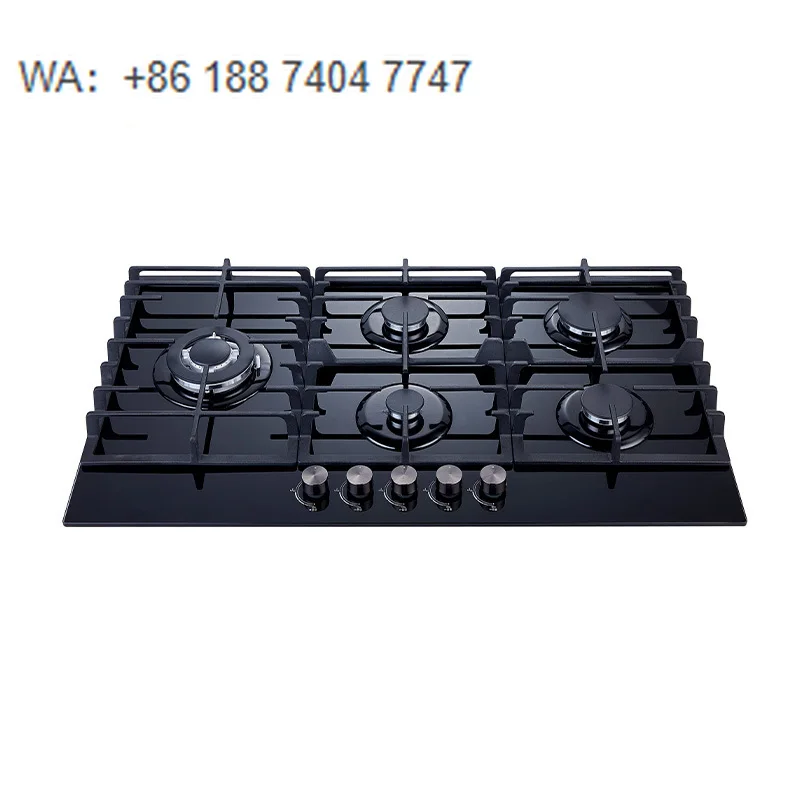 Practical 5Burner Gas Hob Household Efficient Heating Gas Stove Multi Burner Built in Gas Hob