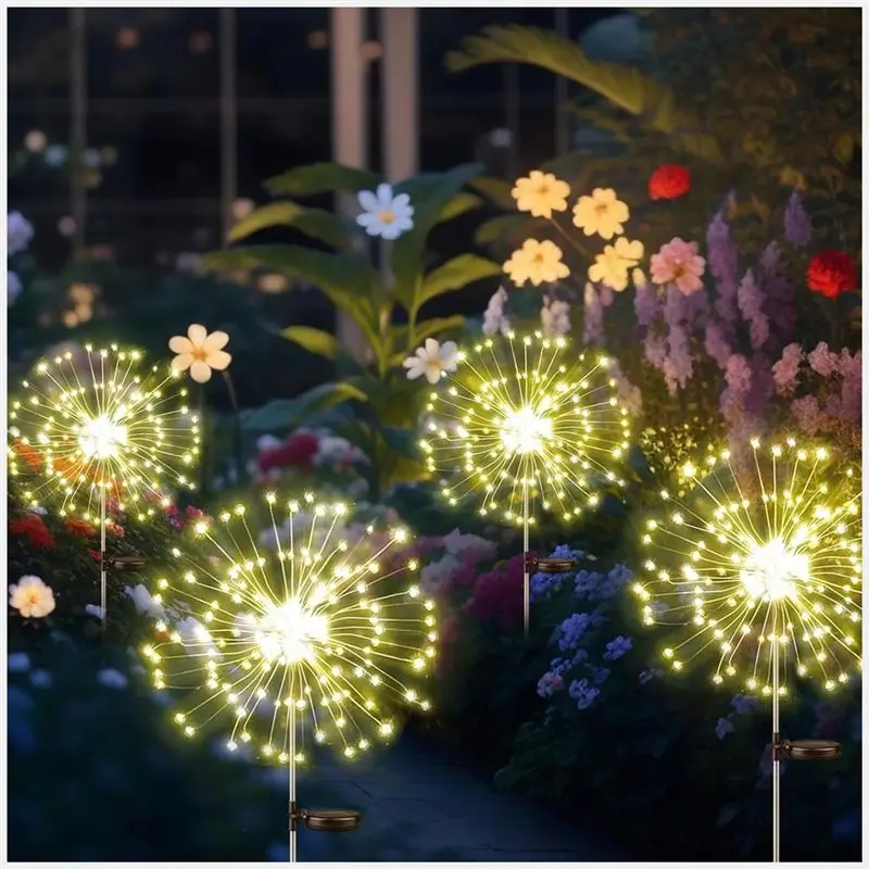 

KYCOR-4Pcs Solar Fairy Light LED Outdoor Garden Decoration Lawn Pathway Light For Patio Yard Christmas Wedding