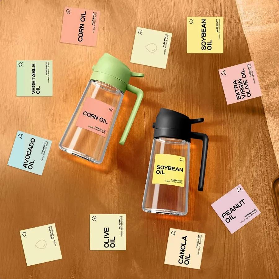 20 ملصقًا لملصقات زجاجات بخاخ الزيت لصلصة الزيت والمزيد #5