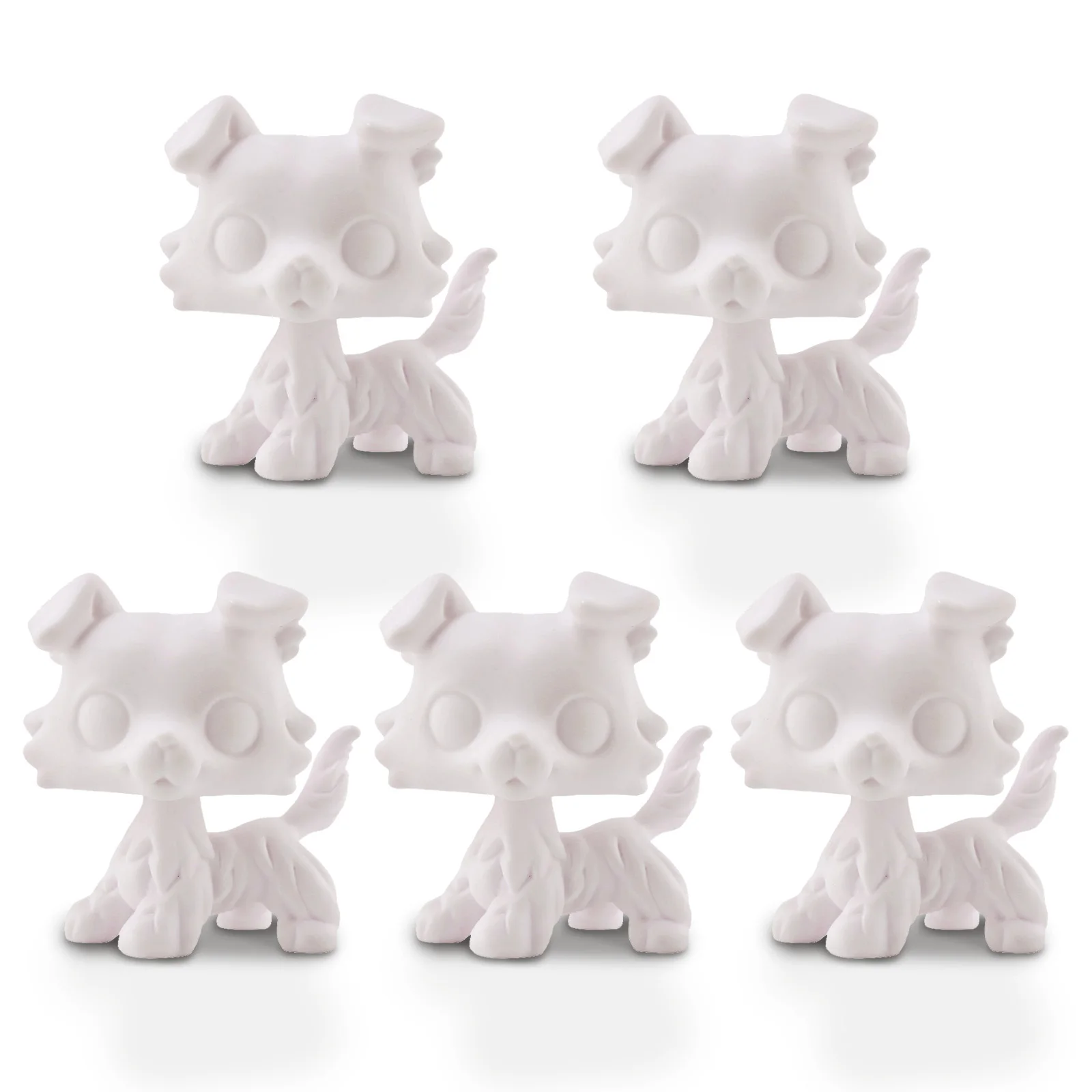 

Custom Collie Bases 5pcs DIY White Molds for Design by Yourself