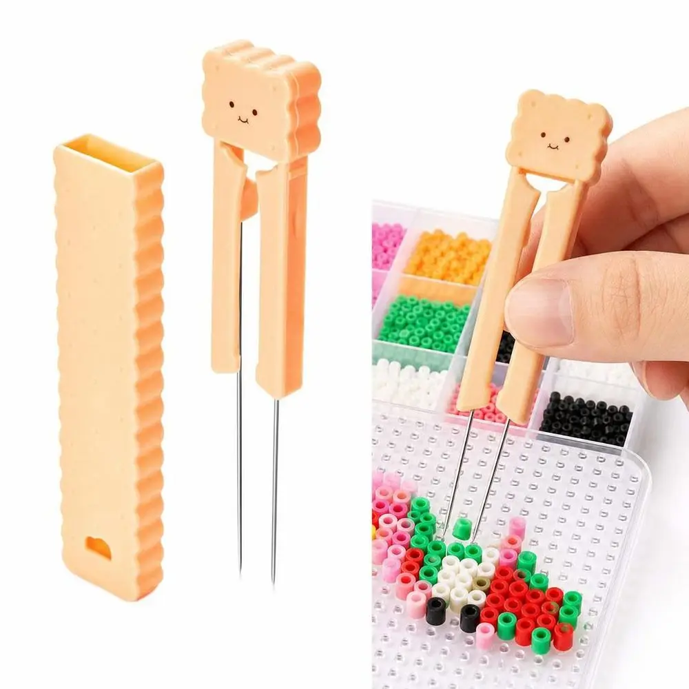 New Portable Double Needle Bead Pen Pocket DIY Bead Crafting Bead Placement Pen Handheld Biscuit Bead Drawing Tool Model Making