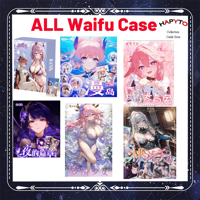 2024 Il più nuovo caso Waifu Wholease Carte da collezione Storia della dea Scatola Waifu CCG ACG Regalo per hobby una legante per custodia