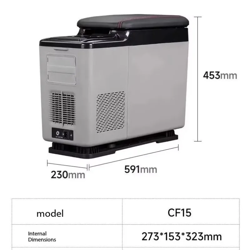 CF8 8L 12v Portable Car Freezer Compressor Car Refrigerator Armrest Car Fridge for Sell on Low Price - view 5