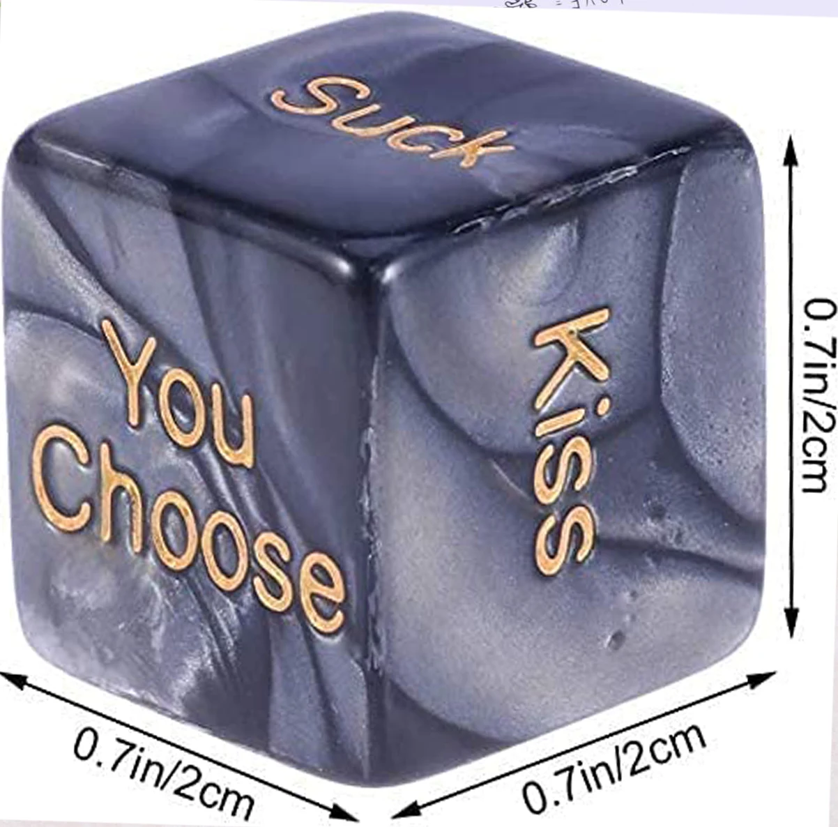 R-18 Fun Acrylic Dice Sex Love GameToys Marble Pattern Sculpture Action Poses Sex toys 4 in 1 for Couple Flirting