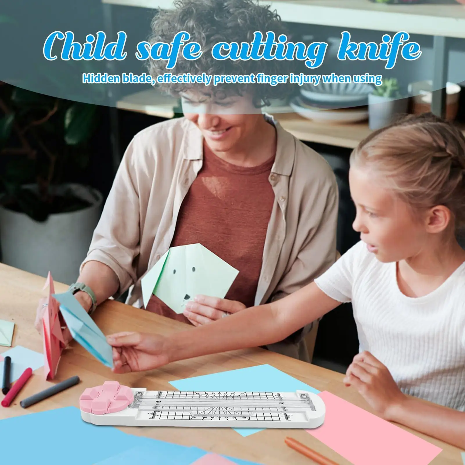 

Paper Trimmer 4-in-1 Paper Trimmer Cutter Heavy-Duty Cutting Tools With Anti-Slip Base Precision Portable For Craft Scrapbooking