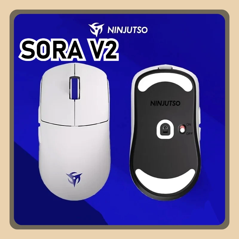 

Новая беспроводная мышь NINJUTSO Sora V2 8k 2,4G PAW3395 FPS APEX CSGO игровая мышь для киберспорта легкая двухрежимная геймерская мышь по индивидуальному заказу