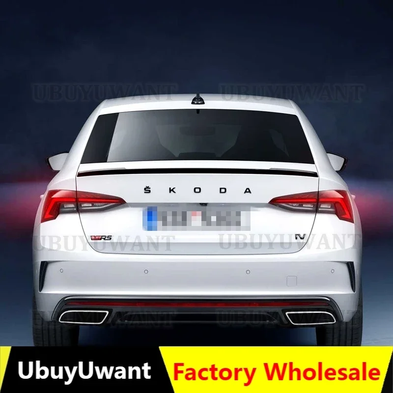 Do spoilera Skoda Octavia 2020 2021 V stylizacja samochodu ABS plastikowy niepomalowany kolor owiewka na tylni bagażnik bagażnika