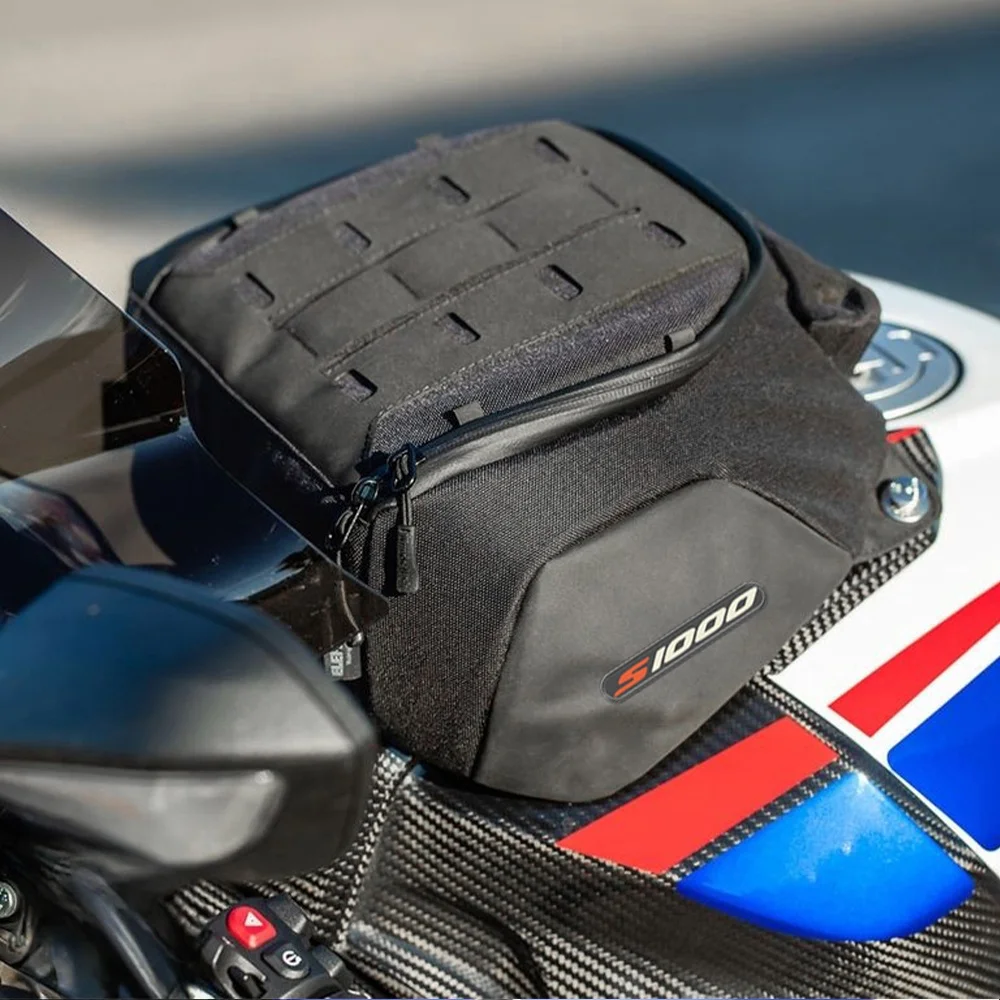 لسيارات BMW S1000RR/S1000R حقيبة خزان الوقود المعدلة، حقيبة سفر مريحة وسريعة التفكيك مقاومة للماء 6 لتر 18-25 #3