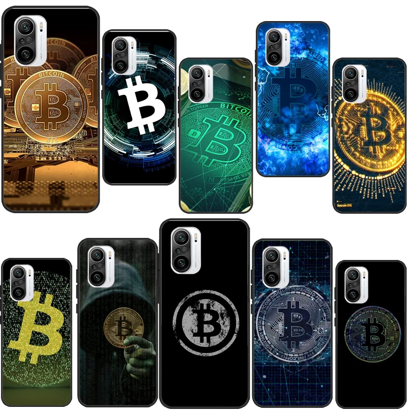 Bitcoins Coin Case For Xiaomi 11T 12T Pro 12X 12 13 Lite Cover For POCO X5 X3 X4 F5 Pro F3 F4 GT M5s C40