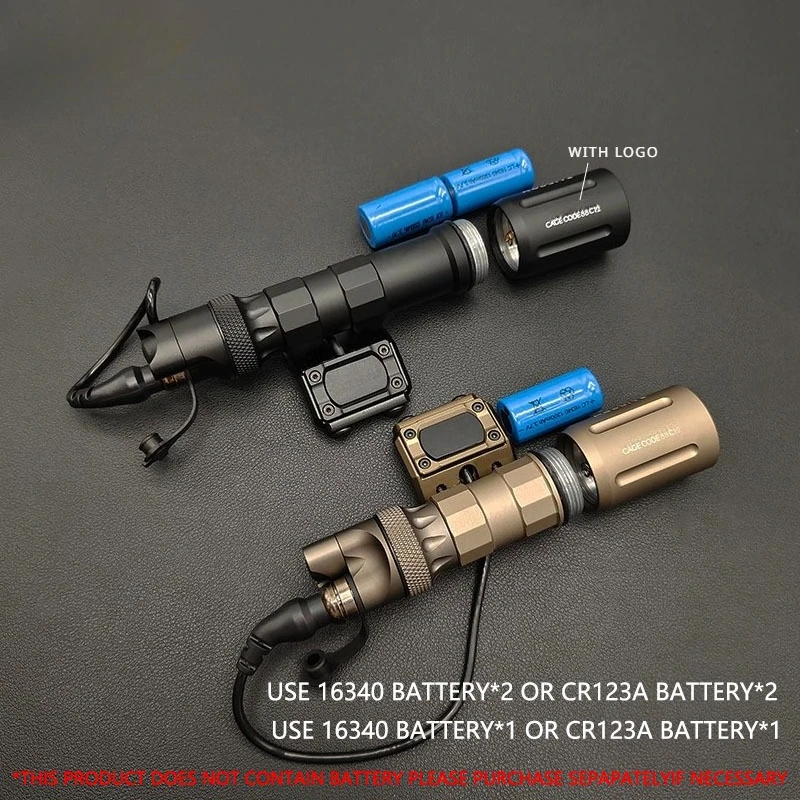 Taktische Ausrüstung Taschenlampe V2 LED 1000LM Jagd-Scout-Licht Scout-Leuchten Modbutton Druckschalter Passend für 20mm Schiene – Detail 4