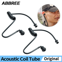 ABBREE Replacement Acoustic Coil Tube Walkie Talkie Earpieces For Baofeng Motorola Kenwood Retevis Midland Two Way Radio Headset