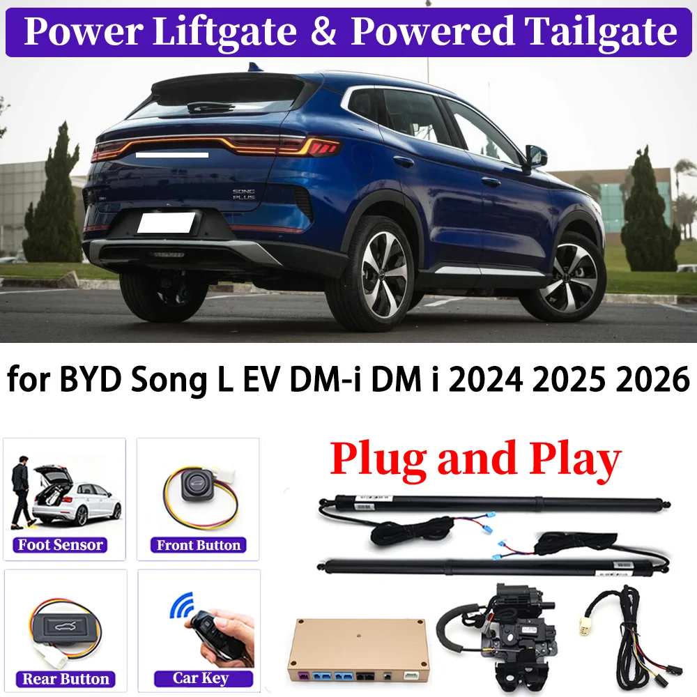 

for BYD Song L EV DM-i DM i 2024 2025 2026 OEM Upgrade Car Automatic Power Liftgate Kit Smart Auto Electric Tailgate System
