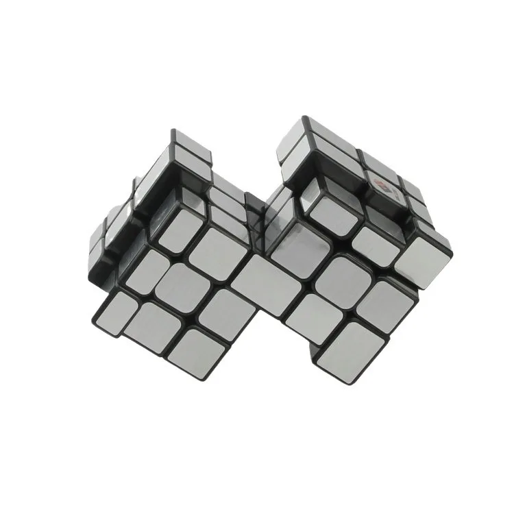 [Krótność] 3x3 Gładkie Lustro Nieregularny Prostokąt Siameska Kostka Połączona Kostka Ograniczone Obrotowe Magiczna Kostka Puzzle dla Dzieci