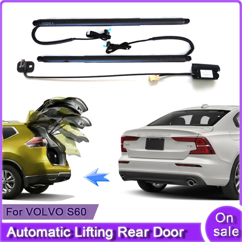 For VOLVO S60 2019~2024 Car Electric Tailgate Lift System Kit Auto Tail Gate Opener Automatic Lifting Rear Door