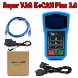 Super VAG K + CAN Plus 2,0 OBD2 Автомобильный диагностический инструмент считыватель контактных кодов Программатор ключей Функция защиты от кражи для Audi/V-W/S-koda/S-eat