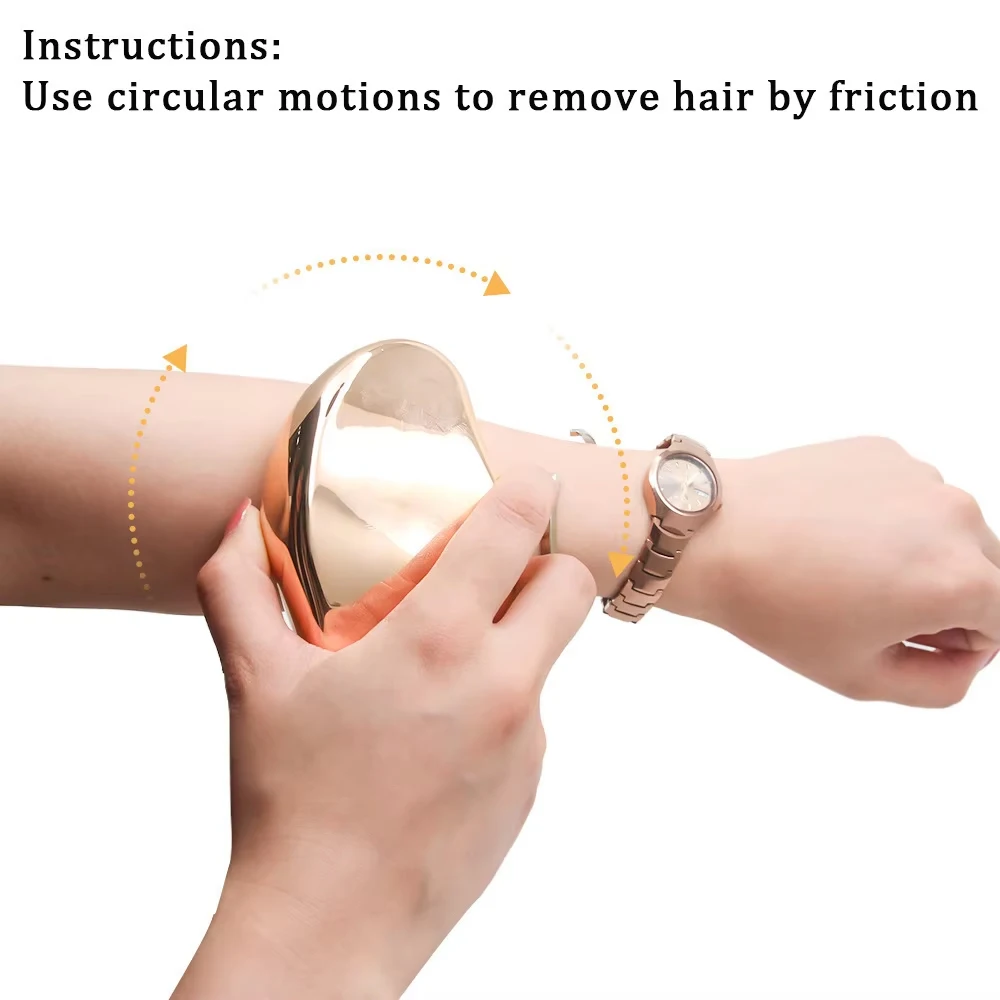 Painless Physical Epilator Easy to Clean Women's Safe Nano Crystal Epilator Eliminate Body Hair Reusable Body Hair Removal Tool