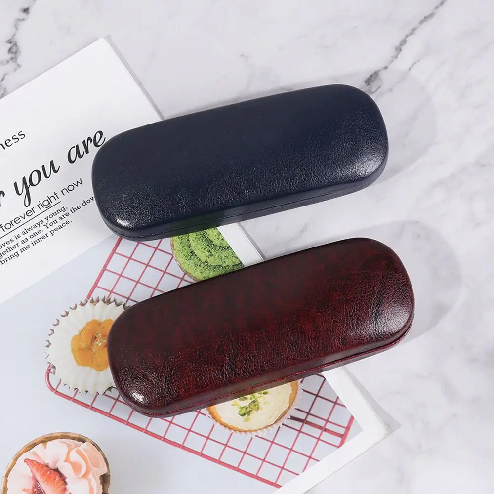 Hot Sale Eyeglass Pouch Waterproof Spectacle Case Eyewear Protector Leather Glasses Case Reading Glasses Box