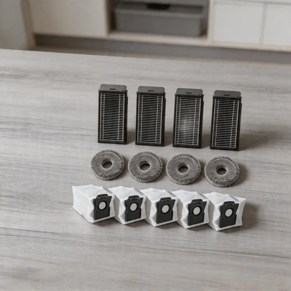 

Набор для чистки Dreame/Mova P60, 16 предметов: 4 HEPA-фильтра, 6 мешков для пыли, 6 сменных салфеток для швабры, комплект запасных частей, аксессуары для пылесоса