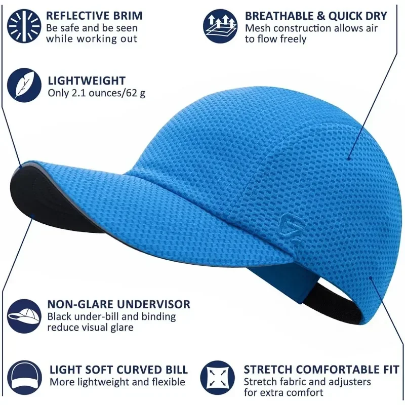 GADIEMKENSD Women's Spring Summer Breathable Sun Visor Hat Outdoor Sport Fishing Hiking Snapback Cap