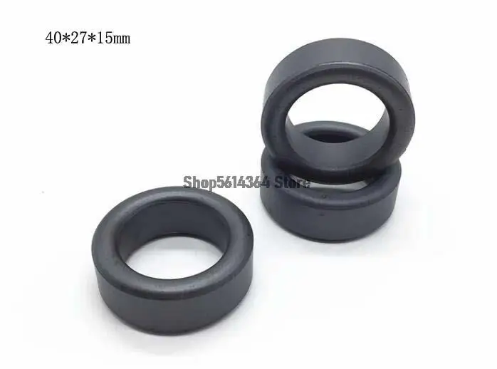 3pcs 40*27*15 PC40 MnZn Nickel-Zinc Magnetic Ring for Servo Inverters, Filtering Interference Inductance Permeability 700