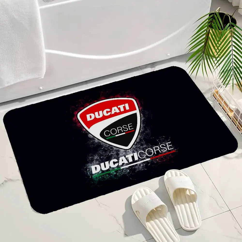 D-DucatiS Motorcycle LOGO Room Mats Anti-slip Absorb Water Long Strip Cushion Bedroon Mat Household Carpets