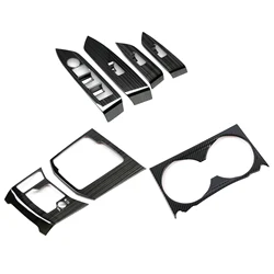 Car Gearbox Window Switch Panel Set,Adjust Cover Trim Sticker Strip Car Decoration for Mazda Cx-5 Cx5 2017 2018 2019 LHD