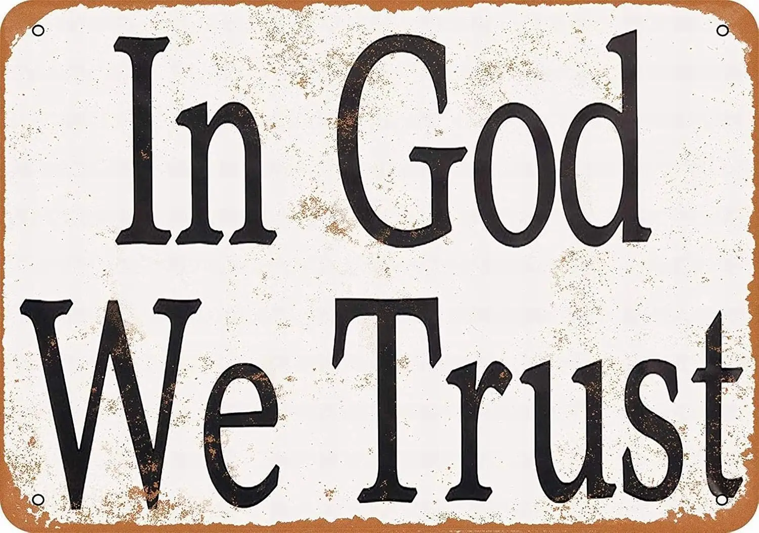 Y1, Metal Sign - in God We Trust Vintage Wall Decor Art-aluminum
