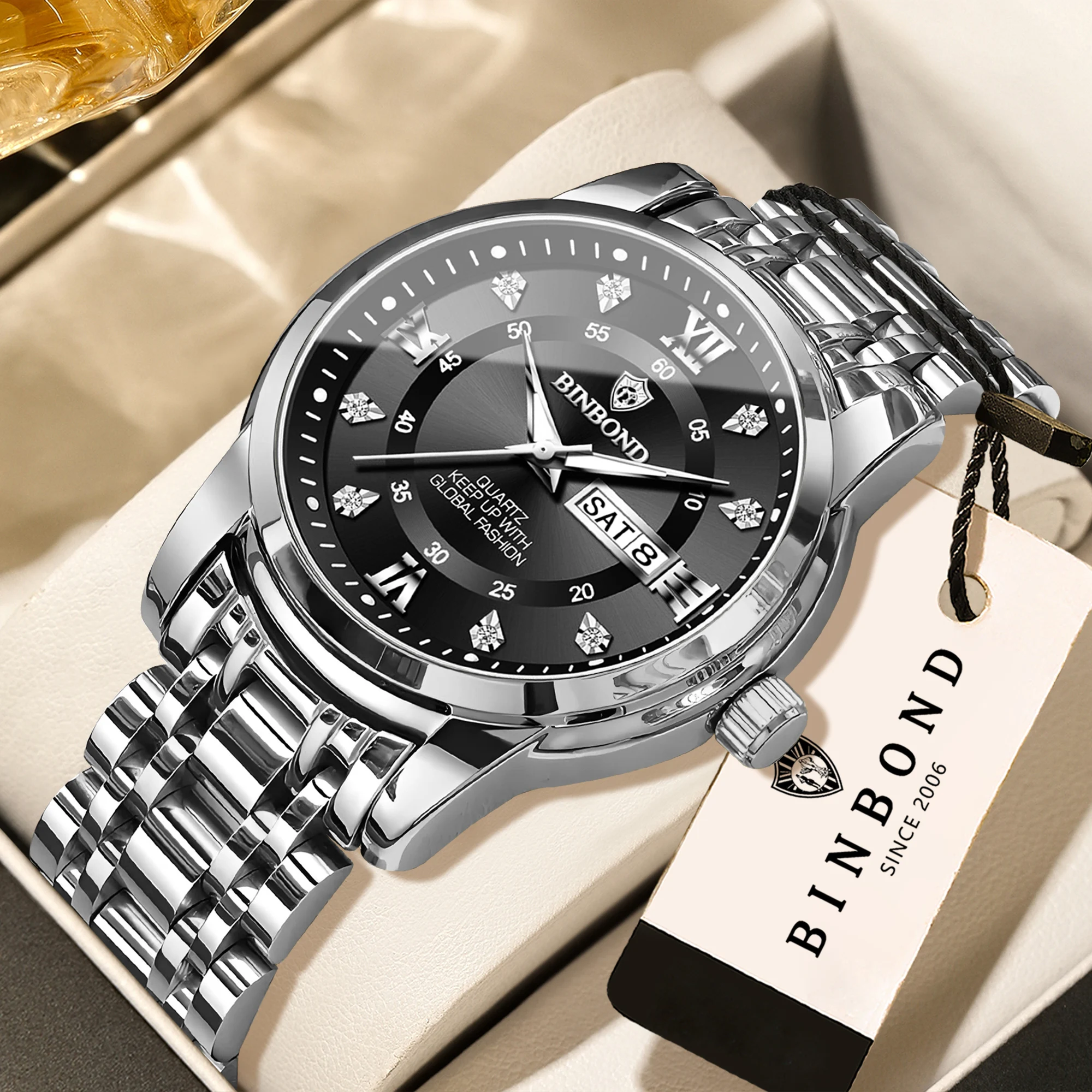 Men's Original Quartz Watch, Waterproof Luminous Design