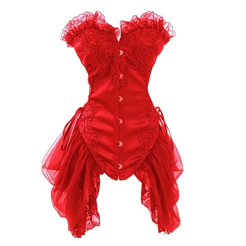 Sexy Chest Binder Corselet Gothic Ladies Corsets Vintage Corsets Lace Mesh Steampunk underbust corset