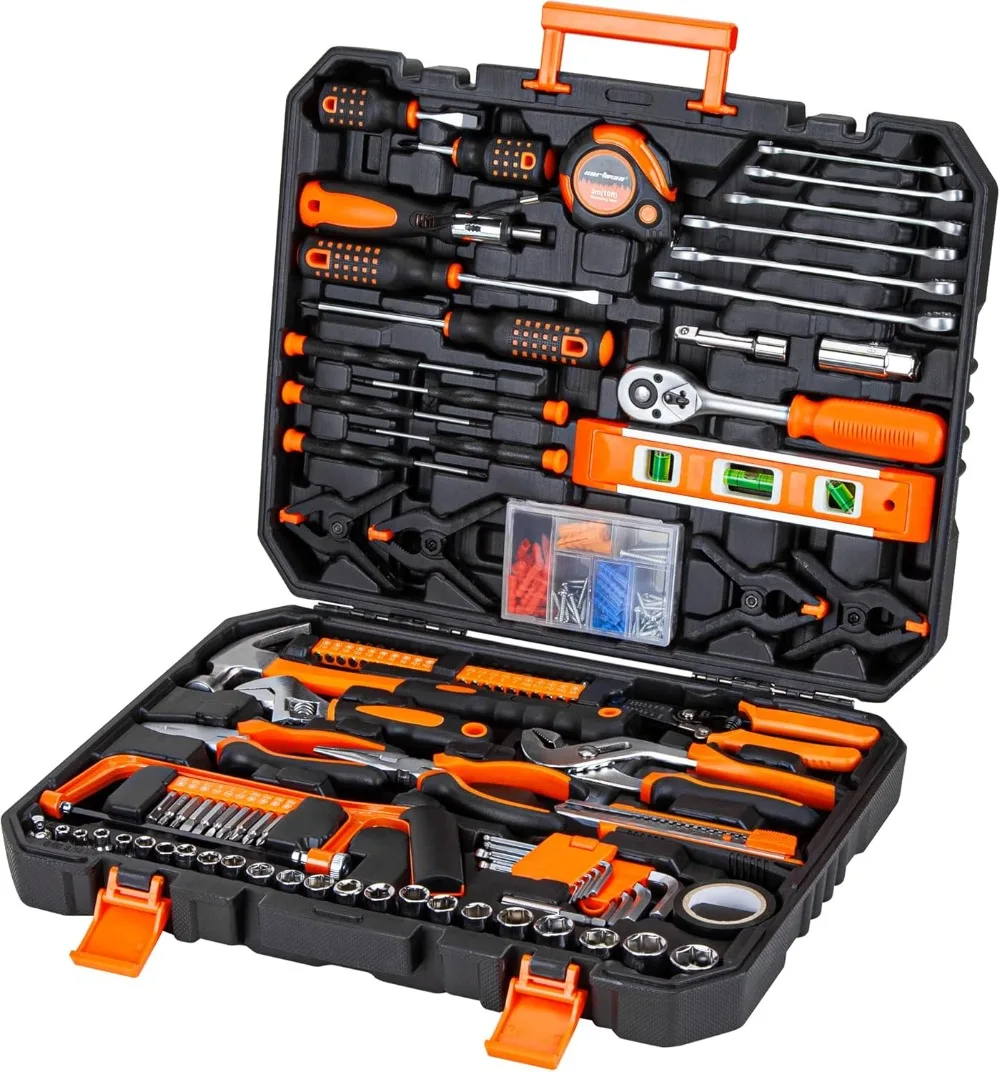 

CARTMAN 238 Piece Socket Wrench Auto Repair Tool Combination Package Mixed General Household with Plastic Toolbox Storage Case