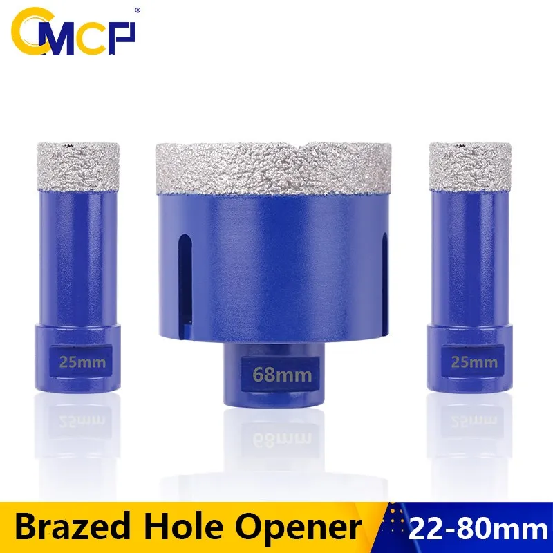 

CMCP Core Drill Bit Diamond Brazed Hole Opener M14 Thread Hole Cutter for Ceramic Tile Granite Marble Hole Saw 22-80mm