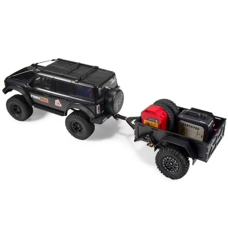 سبائك الألومنيوم فائدة مقطورة سيارة البضائع الناقل ل 1/18 TRX4M 1/24 SC RC سيارة