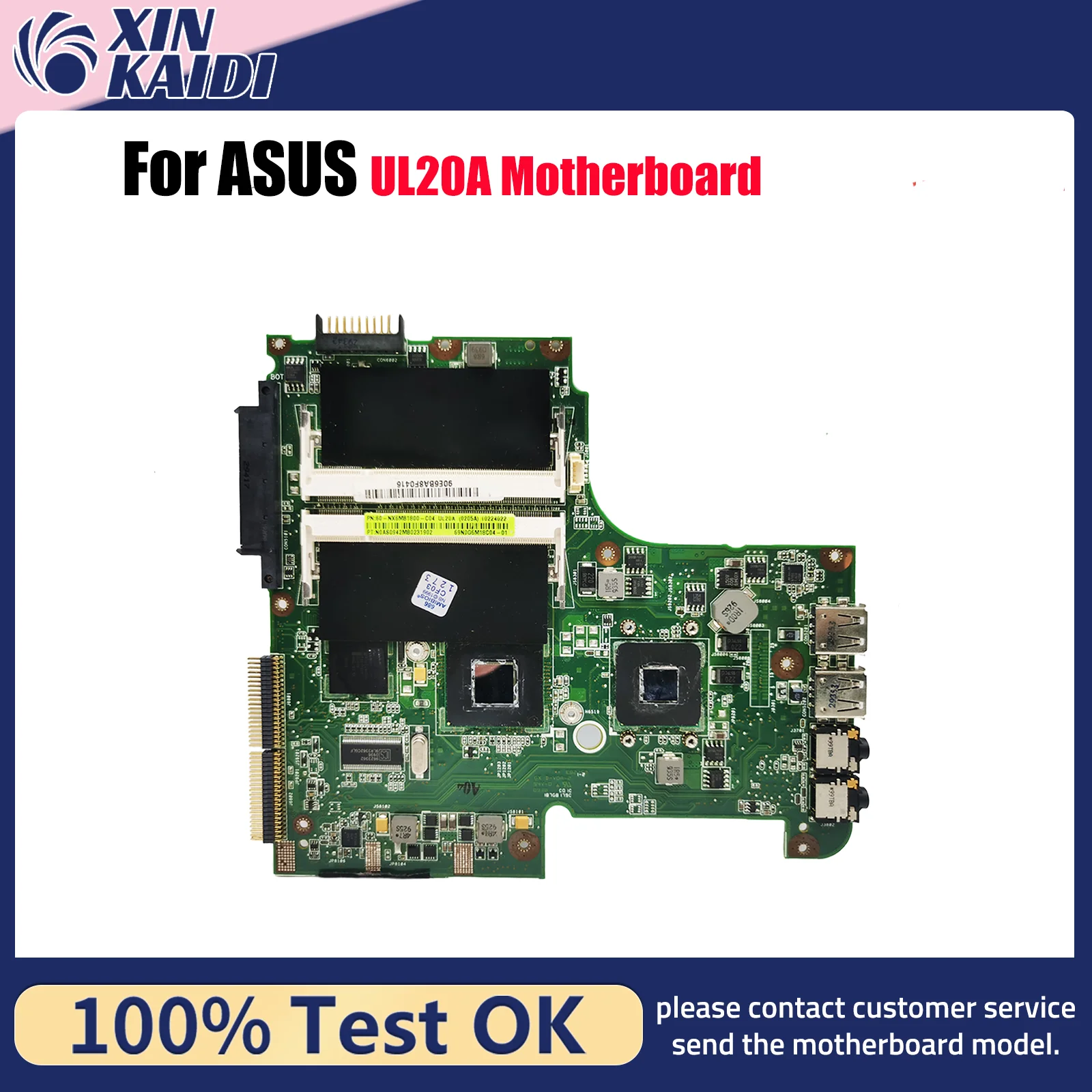 

Материнская плата для ноутбука UL20A для материнской платы ноутбука ASUS UL20 UL20A Цей товар в наличии 100% тестирование ОК быстрая доставка Высокое качество