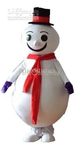 New Adult Halloween Christmas Snowman Mascotte Fancy Cartoon Mascot Costume Plush Fancy Dress Mascot Costume