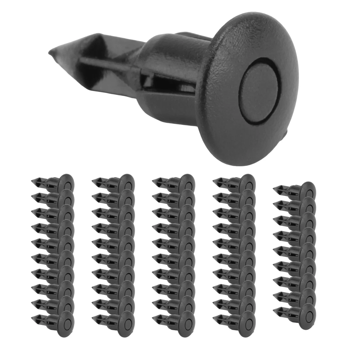 A92Q-6mm x 12mm Plastic Rivets Car Push Clips 50