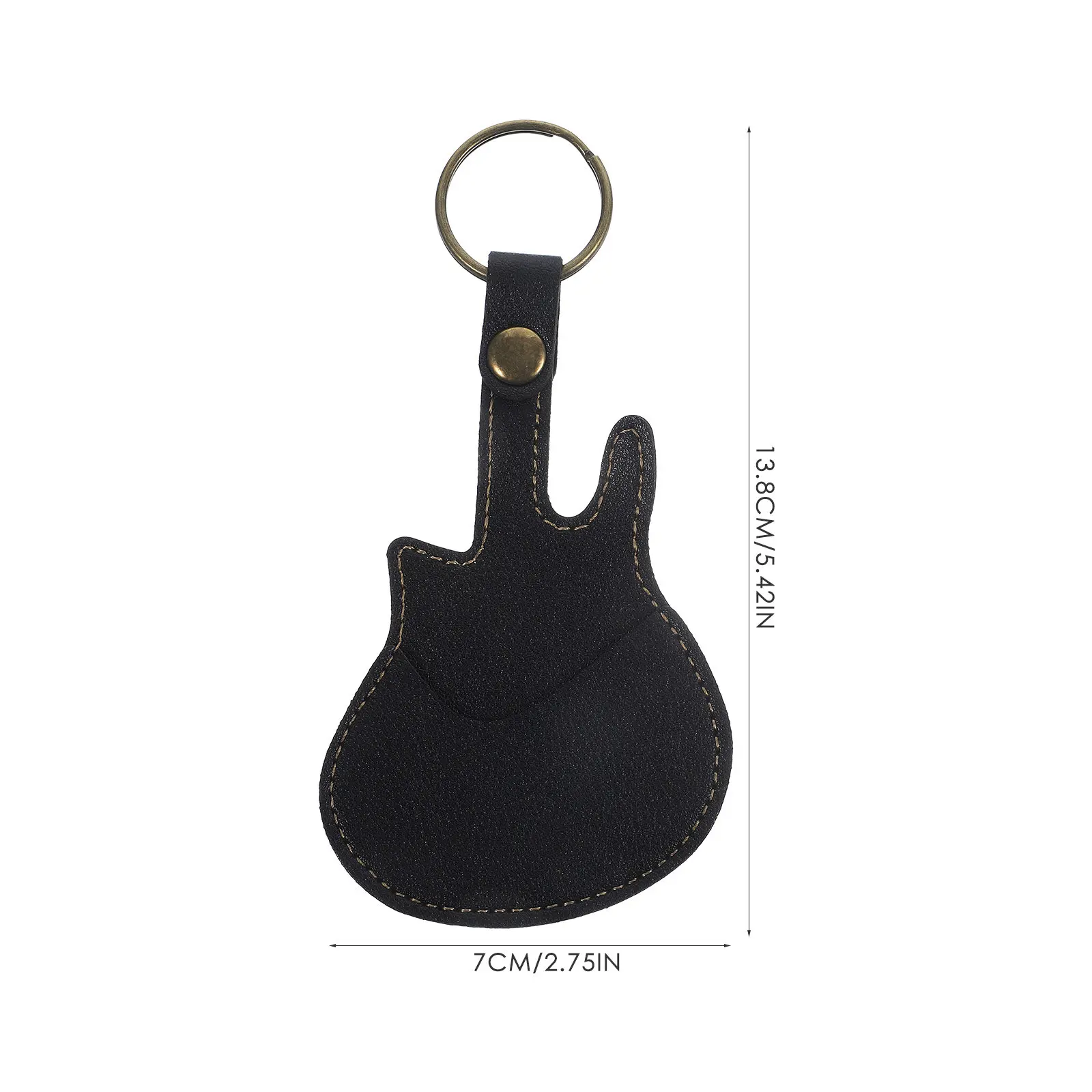 1Set Guitar Picks Container with Storage Bag Solid PU Material Comfort Grip Sound Quality Enhanced Playing Experience for All