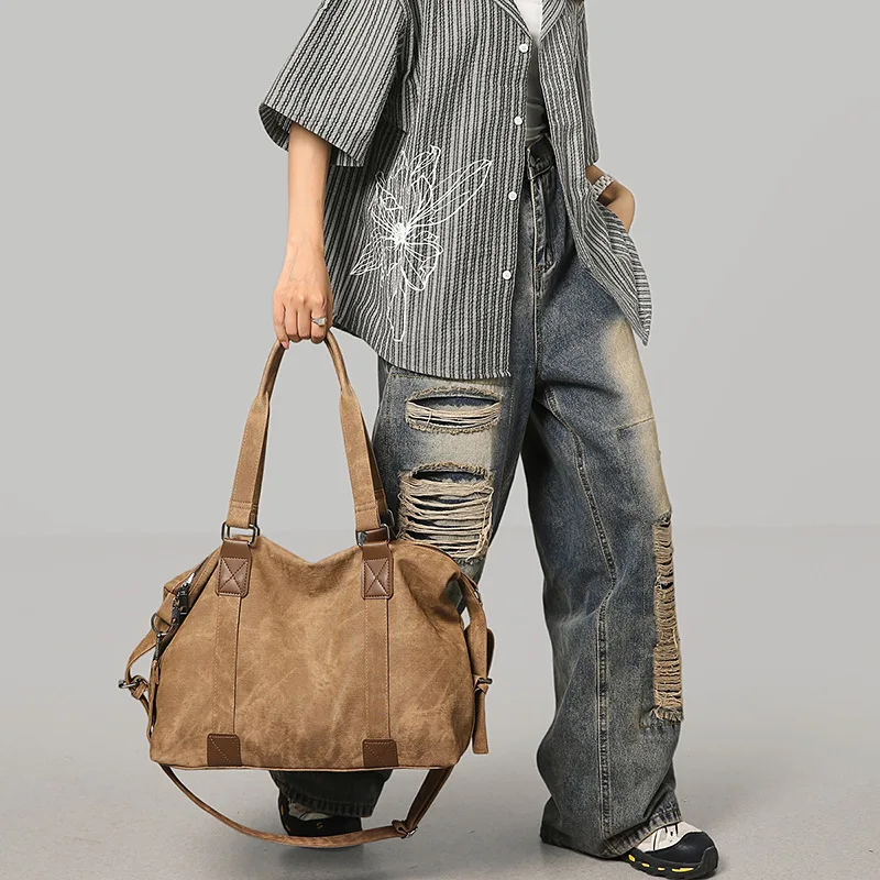 

Maillard Retro Premium Tote Bag Large Capacity Short Trip Handbag Casual Versatile Shoulder Messenger Bag